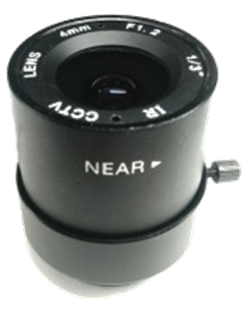 4mm Fixed Aperture Manual Gathered IR Lens 1/3 CS F1.2 CCTV Camera