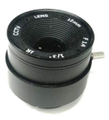 F1.4 CS Mount 12mm Metal Fixed Aperture Lenses