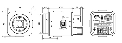 Watec WAT-127LH Low Illumination High Resolution 570TVL Black-and-white Industrial Camera